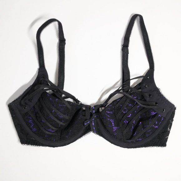 3 pc set Agent Provocateur Rudy 34C bra, garter & brief S - Picture 5 of 9